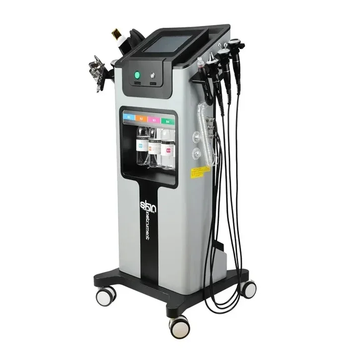 Ultimate 8-in-1 Hydro Glow Facial Machine: Hydro Jet Peel, Dermabrasion, Oxygen & More for Flawless Skin