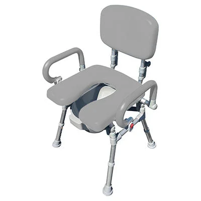 UltraCommode Foldable Commode Chair, Gray – 43-2369