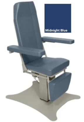 UMF Medical CHAIR, PHLEBOTOMY POWER RECLINER LOW ACCESS MIDNIGHT BLU – 8678MI