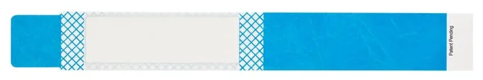 United Ad Label Adult Patient Identification Tyvek Cover Seal Wristband