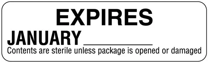 United Ad Label Monthly Color Coded Expiration Labels