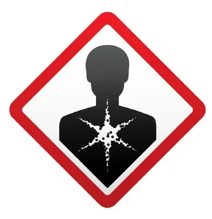 United Ad Label PDC Pre-Printed Label Warning Label Symbols White 1-1/2 X 1-1/2 Inch – ULGHS8