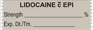 United Ad Label Pre-Printed Label Anesthesia Label Lidocaine C EPI Gray 1/2 X 1-1/2 Inch – ULTA211