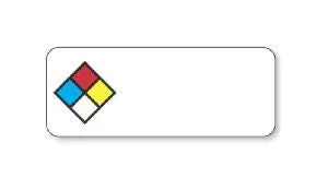 United Ad Label UAL Pre-Printed Label Warning Label Diagram / Pictured Blue / Red / Yellow / White 7/8 X 2-1/4 Inch – ULHL302