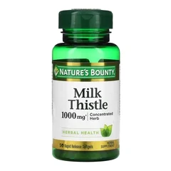 US Nutrition Dietary Supplement Nature’s Bounty® Milk Thistle 1000 mg Strength Capsule 50 per Bottle
