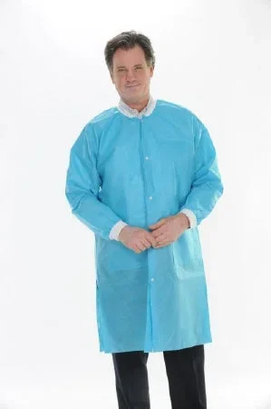 Valumax International ValuMax Extra-Safe Lab Coat Aqua 3X-Large Long Sleeves Knee Length – 3660AQ3XL