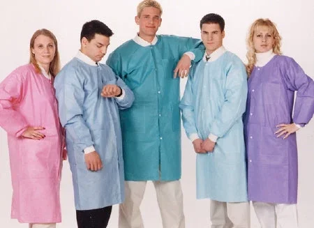 Valumax International ValuMax Extra-Safe Lab Coat White X-Small Long Sleeves Knee Length – 3660WHXS-T