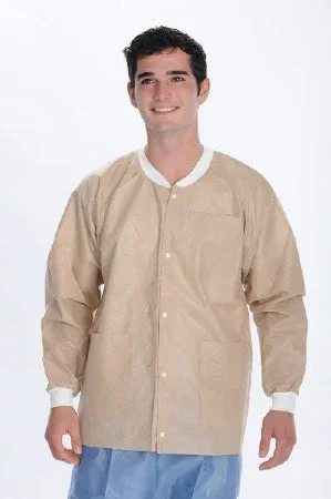 Valumax International ValuMax Extra-Safe Lab Jacket Tan Large Long Sleeves Hip Length – 3630TNL