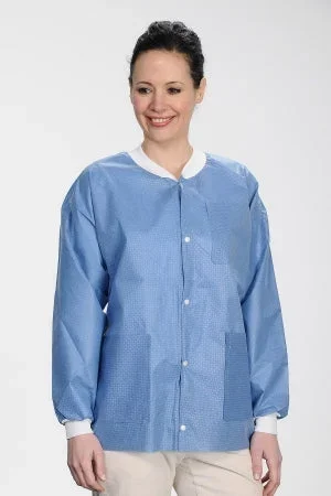 Valumax International ValuMax Extra-Safe Lab Jacket True Blue 2X-Large Long Sleeves Hip Length – 3630TB2XL