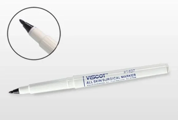 Viscot Industries Allskin Skin Marker Brilliant Blue Fine / Regular Tip Non-Sterile – 1406-100