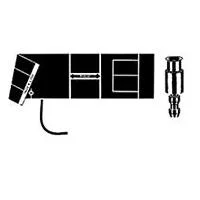 W. A. Baum Cuff & Bag w/ Female Luer Lock Connector, Single Tube, Adult, Gray