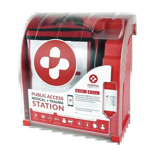 Wall Cabinet for Mobilize Rescue Systems Public Access Trauma Kit