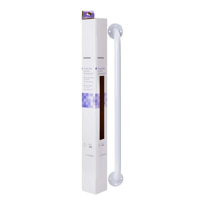 Wall Grab Bar McKesson White Steel, 146-12024-3