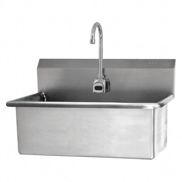 Wall mount scrub sink with AC powered sensor NSF/ANSI 372 | 532A