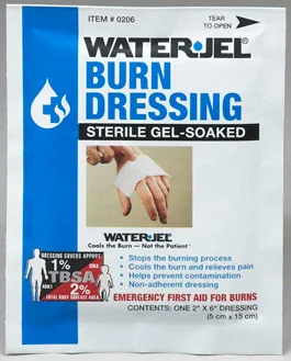 Water-Jel Burn Dressing, 2″ x 6″