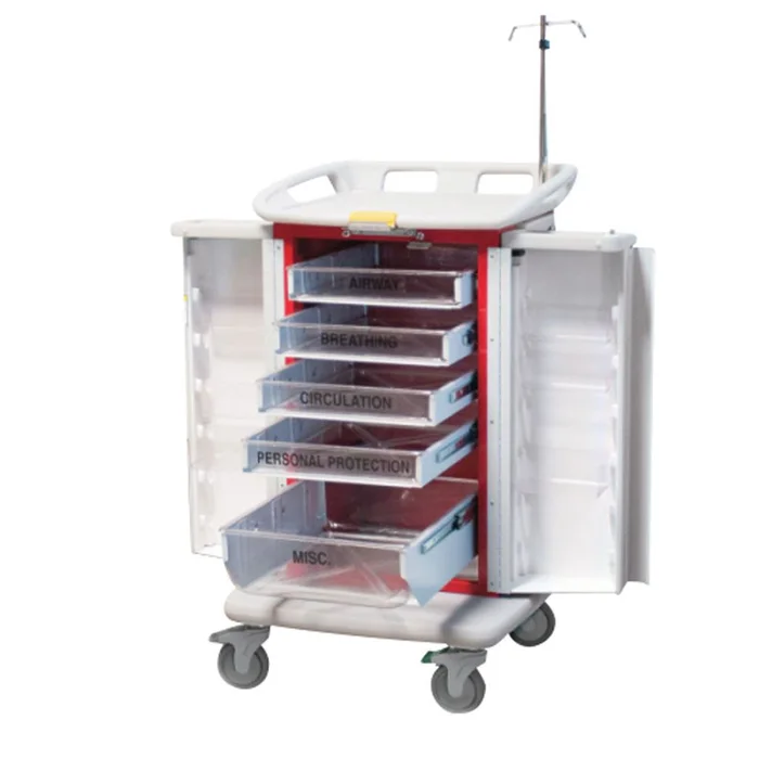 Waterloo ER 2000 Instant Access Emergency Cart Emergency Cart, 5 Drawer, Blue – 922823/BLUE/NA