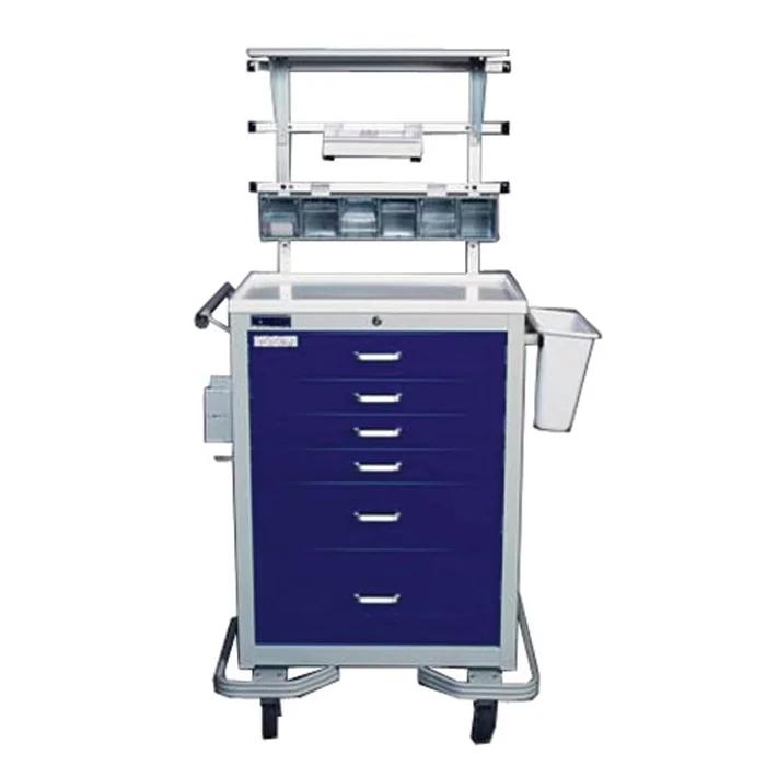Waterloo Healthcare Anesthesia UniCart Anesthesia UniCart, Dark Blue – 938559/LGDB/NA