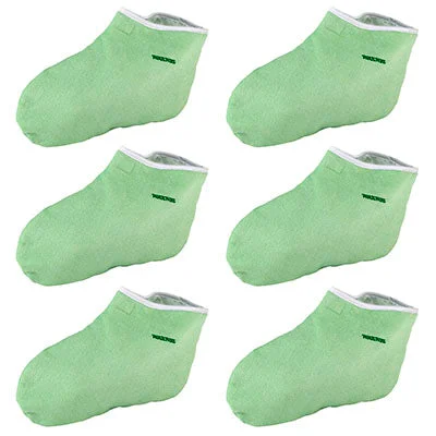 WaxWel Paraffin Bath – Accessory Package – 6 Terry Foot Booties ONLY – 11-1712