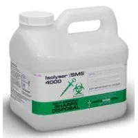 WCM Isolyser SMS Sharps Container 1-Piece 9-1/2 H X 6-1/2 W X 9 D Inch 5.8 Liter Translucent Vertical Entry Lid – SMS4000