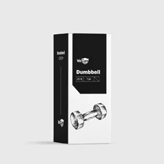 WeCare Rubber-Coated 25 lbs. Dumbbells (Set of Two) – Black - Image 3