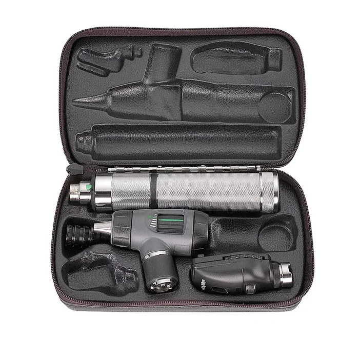 Welch Allyn 3.5V Halogen Diagnostic Sets Diagnostic Set w/Coaxial Ophthalmoscope Head, MV/TI Otoscope Head, PI Handle – 95-676
