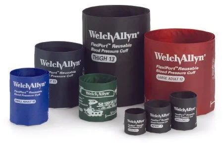 Welch Allyn FLEXIPORT Blood Pressure Cuff, 2 Tube Bladder FlexiPort Child Arm Size 9 15 – 21 cm Nylon – REUSE-09-2TP