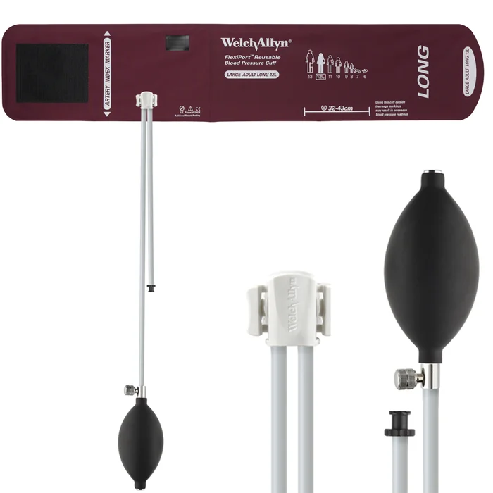 Welch Allyn FlexiPort Blood Pressure Cuff; Size-12L Large Adult Long,