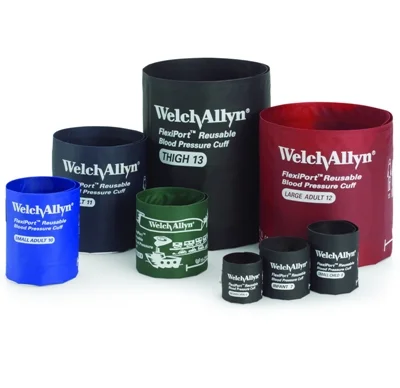 Welch Allyn FlexiPort Reusable Blood Pressure Cuff, Child, Tri-Purpose Connector