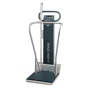 Welch Allyn Scale-Tronix 5002 Model Handrail Scale Digital LCD Display 880 lbs. Stainless Steel Battery Operated – 5002-KX-B