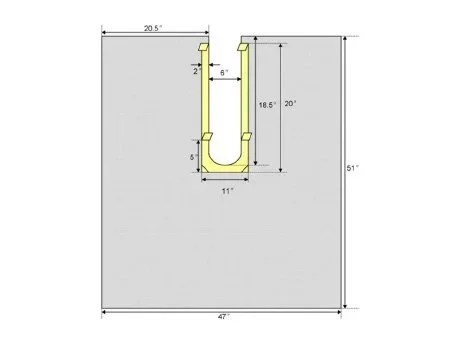 Welmed ClearView Orthopedic Drape Orthopedic U-Drape 47 W X 51 L Inch Sterile – 1501-1015