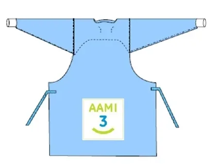 Welmed Over-the-Head Endoscopy Procedure Gown X-Large Unisex AAMI Level 3 NonSterile Blue – 1230-060XL