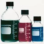 Wheaton Graduated Media/Lab Bottles, 125mL, 48/cs