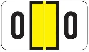 Wilmer Barkley Pre-Printed Label Chart Tab O | O White 15/16 X 1-5/8 Inch – W-1110-O