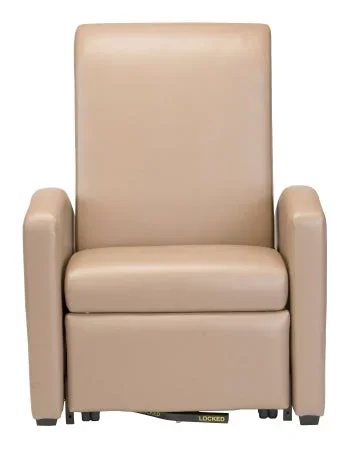 Winco Augustine Treatment Recliner Royal Blue Vinyl Front: 3 Inch Fixed, Rear: 3 Inch Swivel, Central Locking Front: 3 Inch Fixed, Rear: 3 Inch Swivel, Central Locking – 5001-02