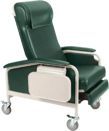 Winco Care Cliner Recliner Hunter Green Steel Caster Steel Caster – 6531-06
