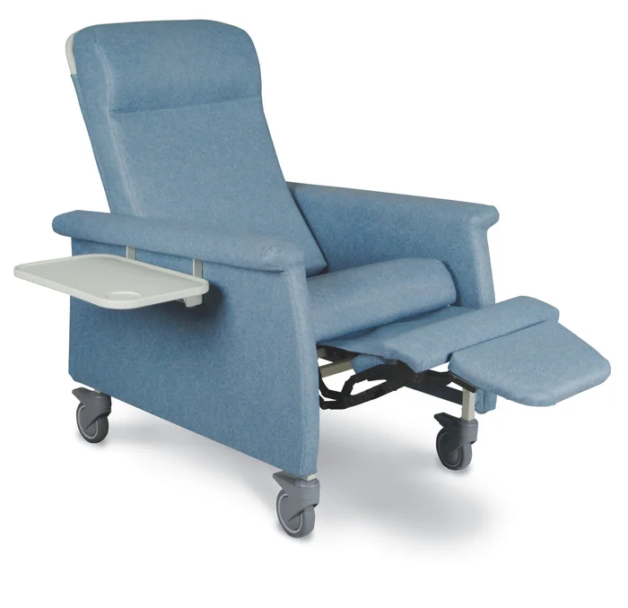 Winco Elite Care Cliner, Nylon Casters, Ice Blue