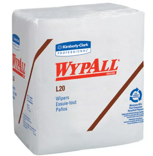 Wypall L20 1/4 Fold White 12 x 12.5 ” disp 68/bx 12bx/cs