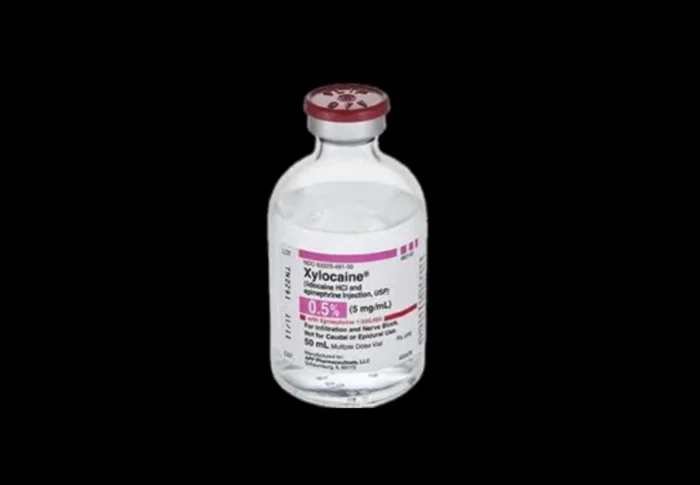 Xylocaine with Epinephrine Lidocaine HCl / Epinephrine 0.5% – 1:200,000 Injection 50 mL, 25/Box