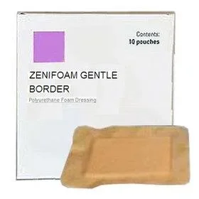 ZeniMedical ZeniFoam Gentle Border Foam Dressing 4″ x 4″