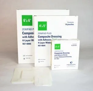 ZeniMedical ZeniPad Plus Composite Dressing, 6″ x 6″ with 4″ x 4″ Pad