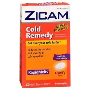 Zicam Zicam Cold and Cough Relief 2X – 1X Strength Tablet 25 per Box – 73221630004